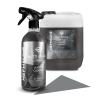 butelka 750 ml i kanister 5 l NEPHELINE Leather Cleaner obok siebie na białym tle