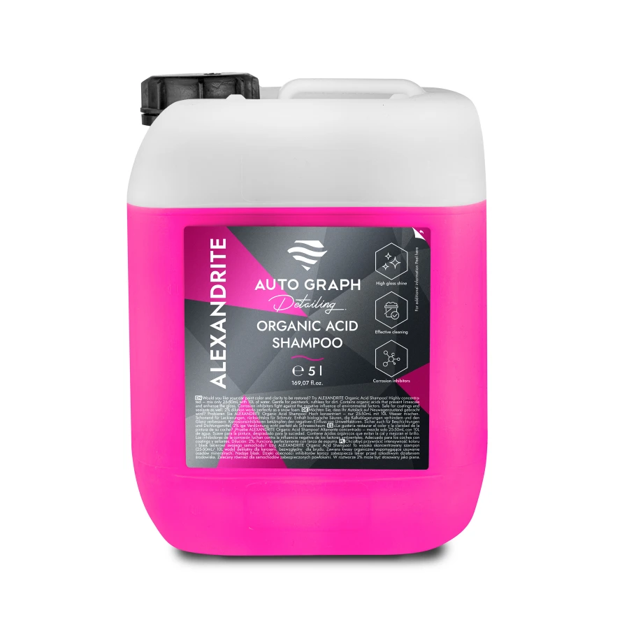 ALEXANDRITE Organic Acid Shampoo, kanister 5 l na białym tle