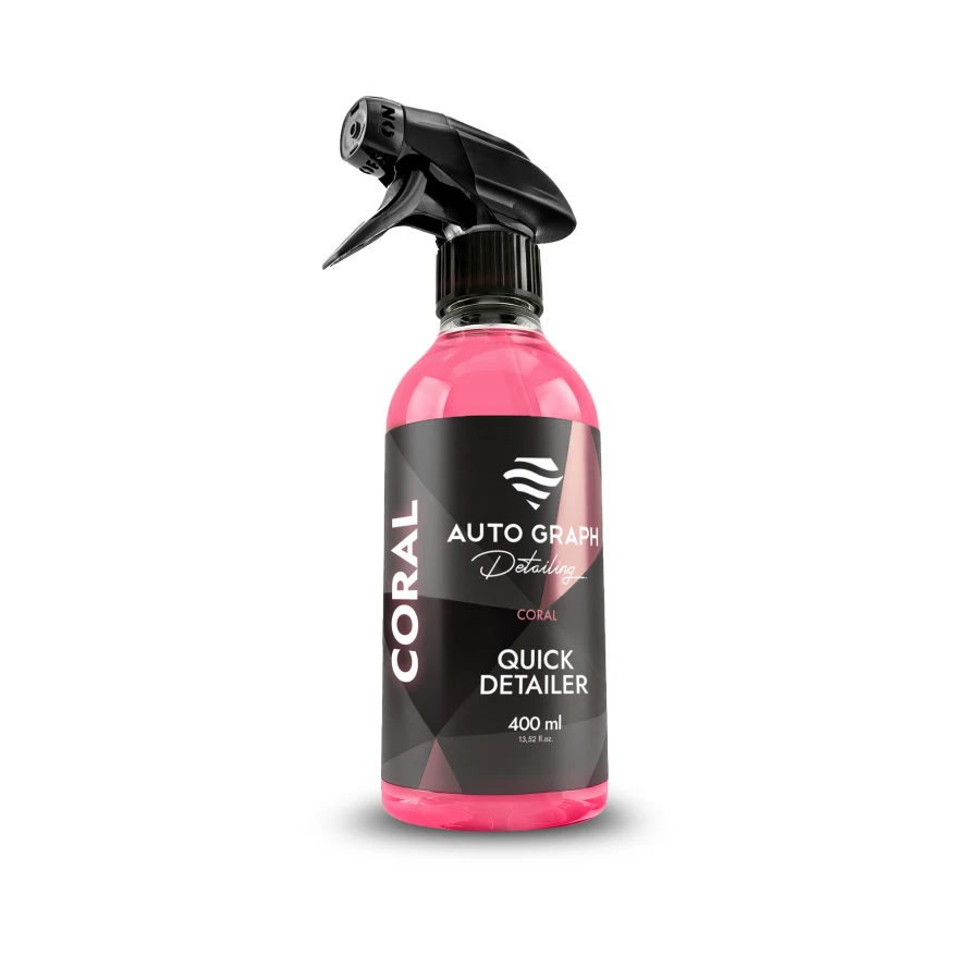 CORAL Quick Detailer, butelka z atomizerem 400 ml na białym tle