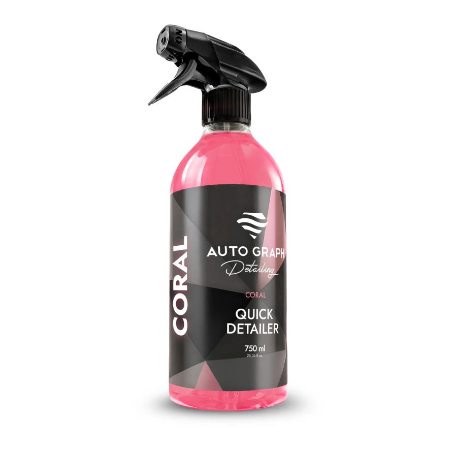 CORAL Quick Detailer, butelka z atomizerem 750 ml na białym tle