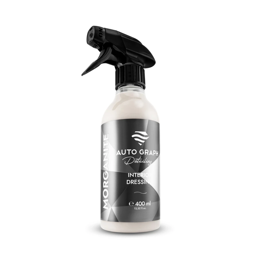 butelka z atomizerem MORGANITE Interior Dressing 400 ml na białym tle