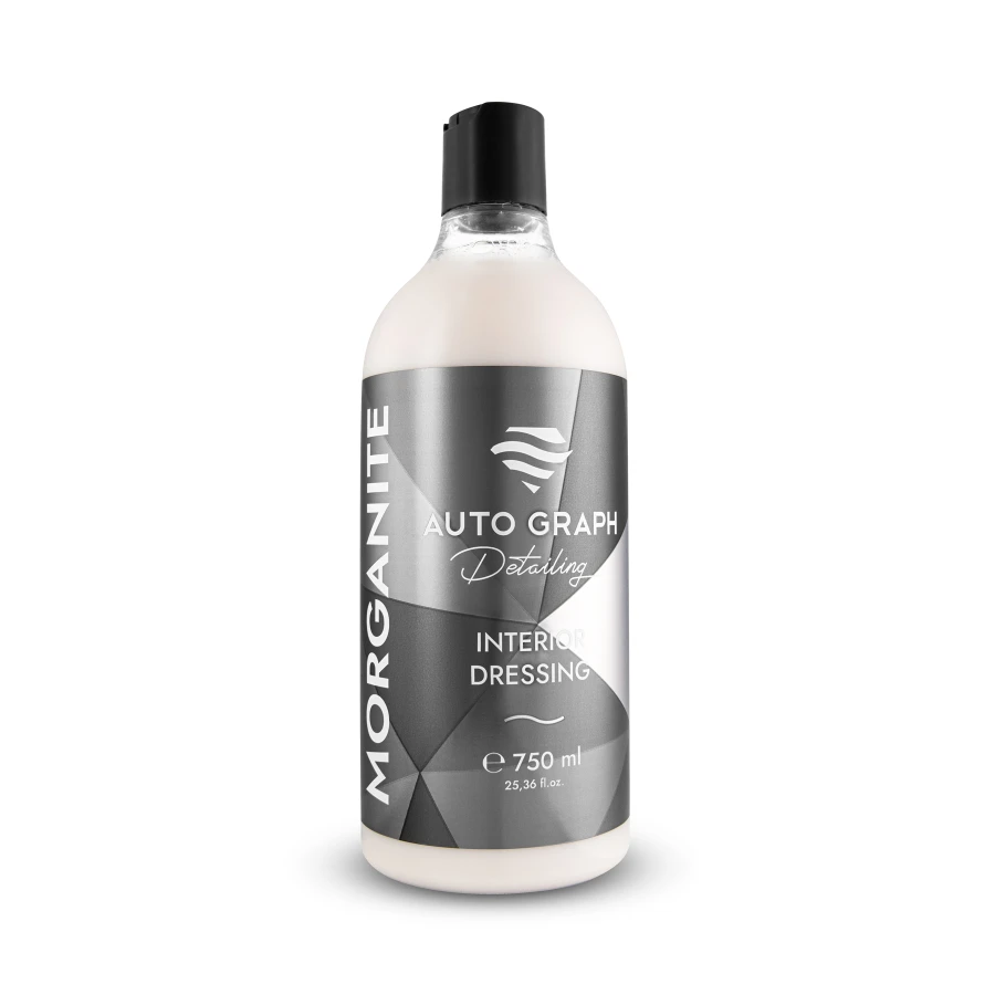 butelka MORGANITE Interior Dressing 750 ml z czarną zakrętką na białym tle