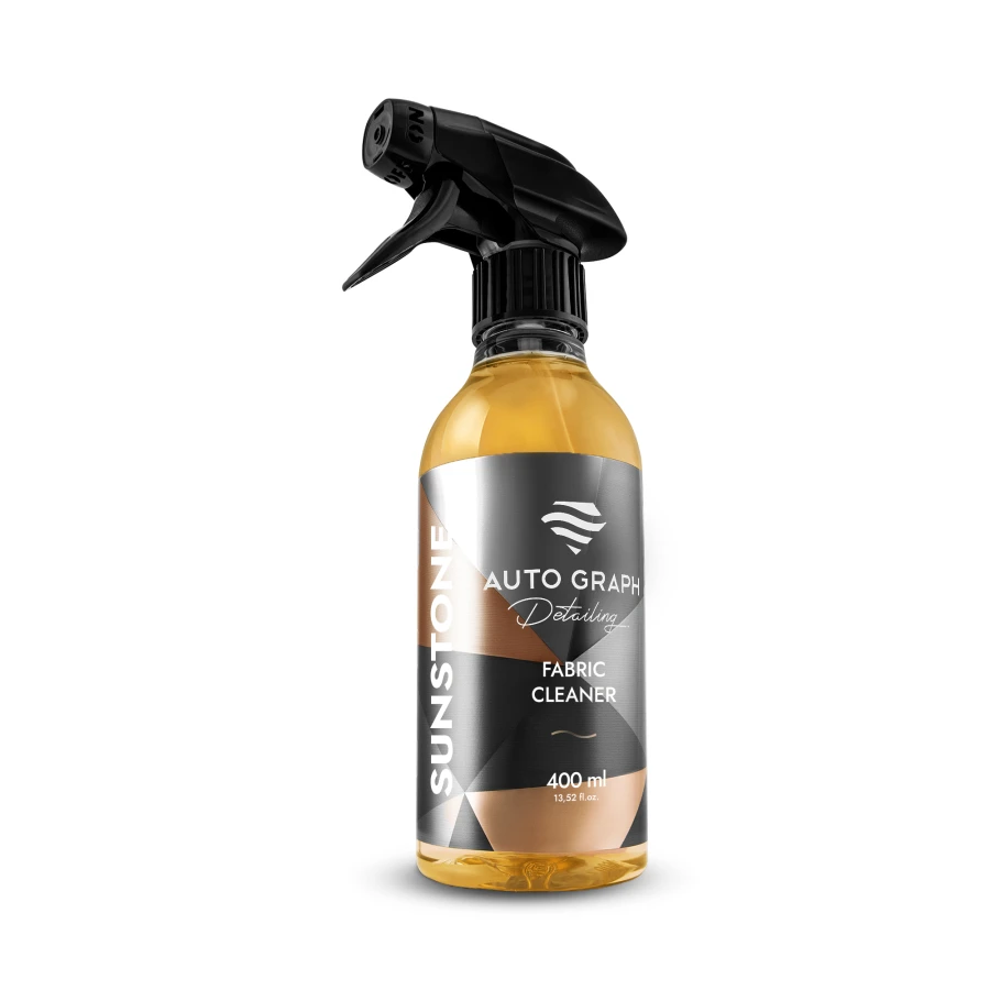 butelka z atomizerem SUNSTONE Fabric Cleaner 400 ml na białym tle