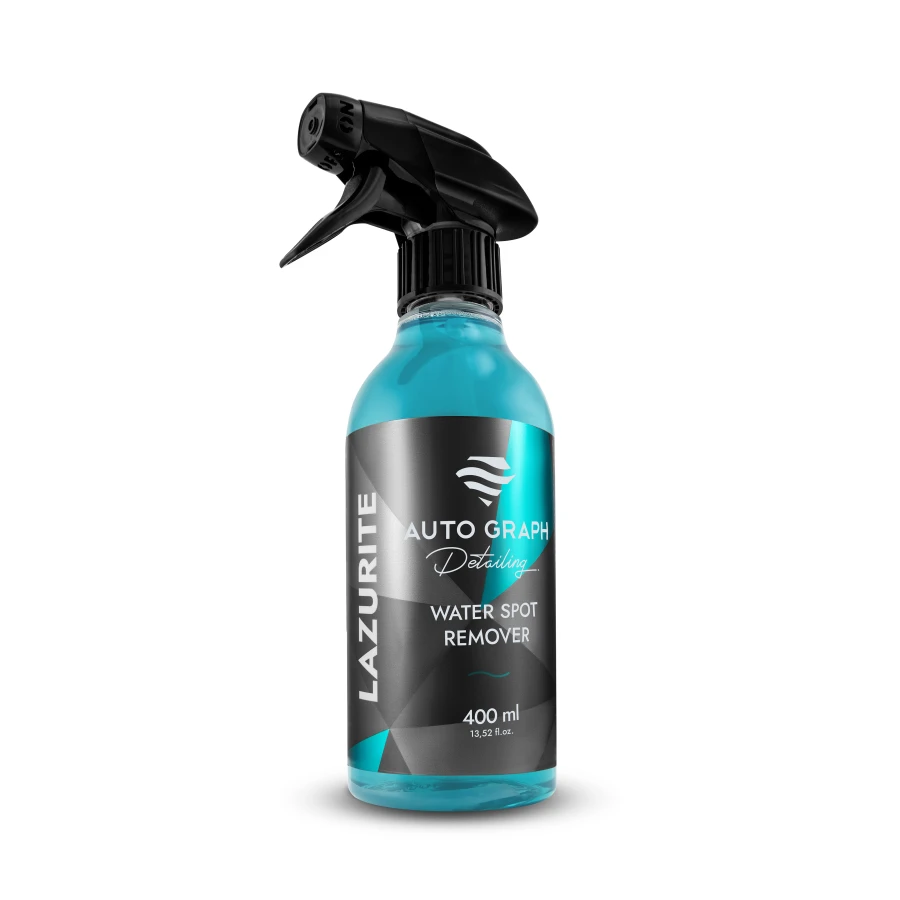 LAZURITE Water Spot Remover, butelka z atomizerem 400 ml na białym tle