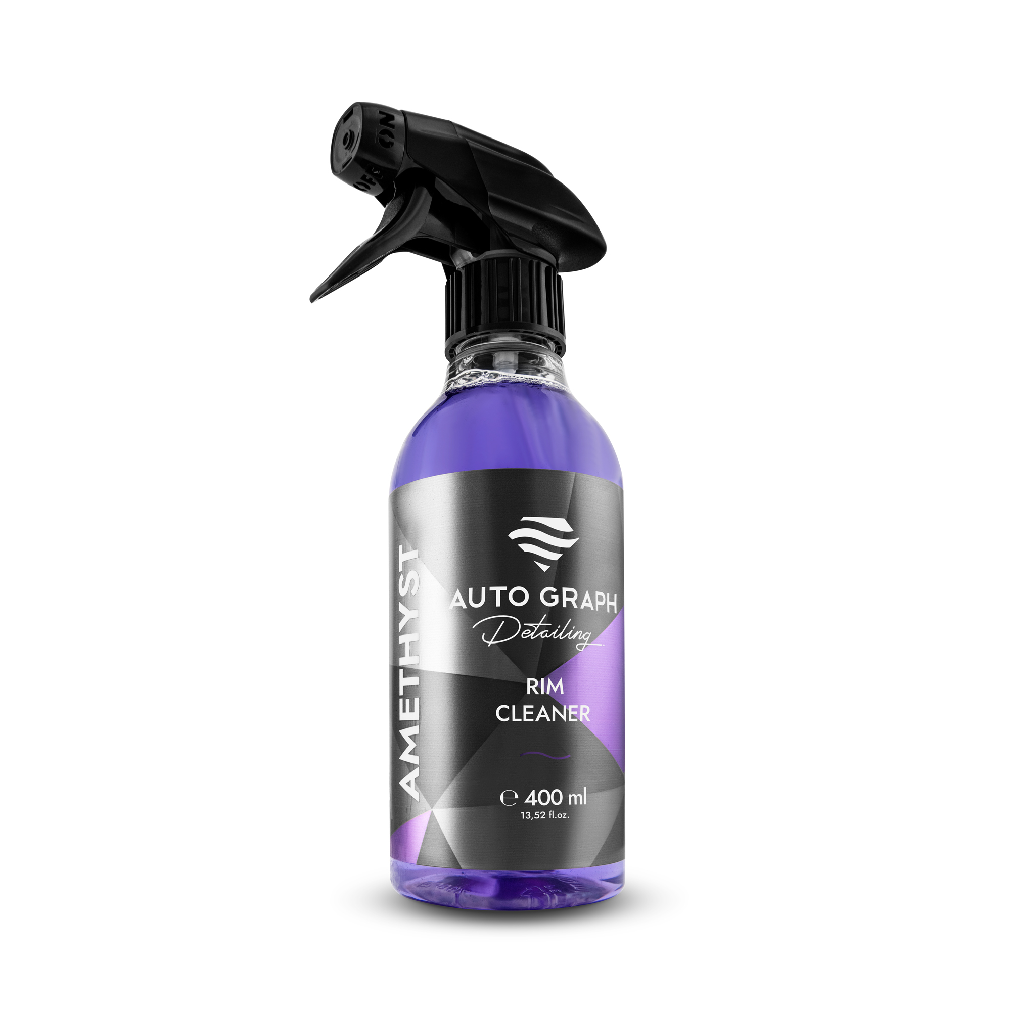 AMETHYST Rim Cleaner, butelka z atomizerem 400 ml na białym tle